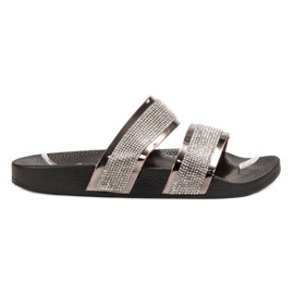 Erynn Pantuflas negras negro