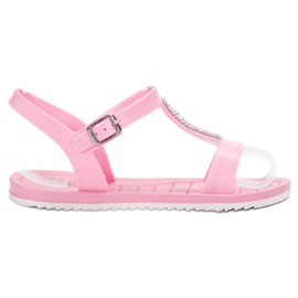 SHELOVET Sandalias de goma rosa