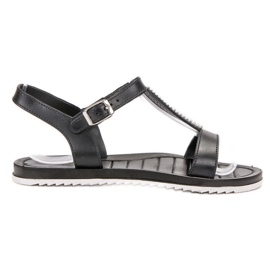 SHELOVET Sandalias de goma negro