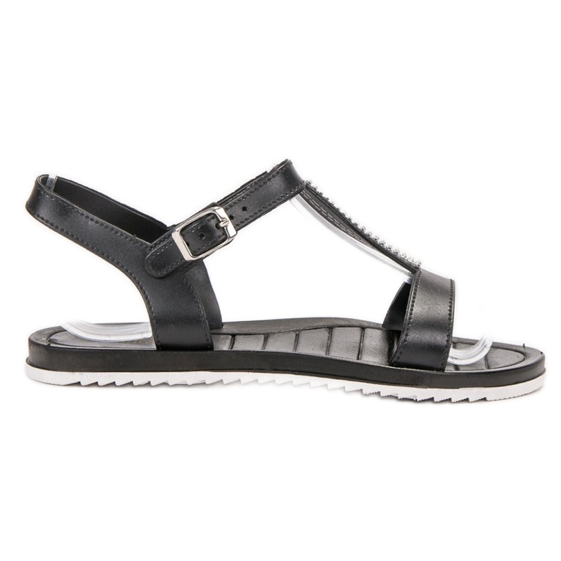 SHELOVET Sandalias de goma negro
