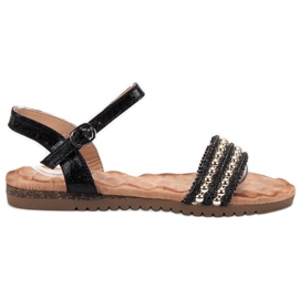 Emaks Sandalias de mujer cómodas negro