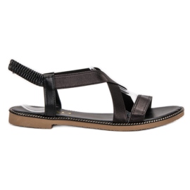 SHELOVET Sandalias Con Goma negro
