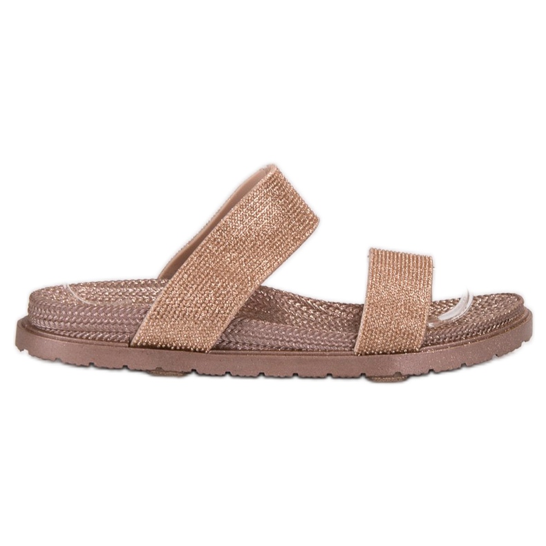 EXQUILY Zapatillas de goma de moda rosado