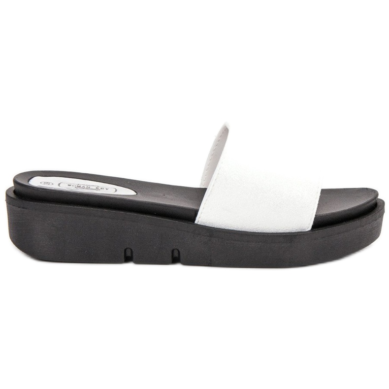 SHELOVET Sandalias de cuña blanco