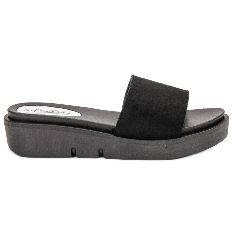 SHELOVET Sandalias de cuña negro