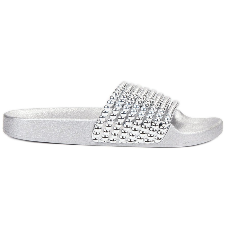 Bestelle Zapatillas de Goma con Cuentas gris Bestelle Zapatillas de Goma con Cuentas gris