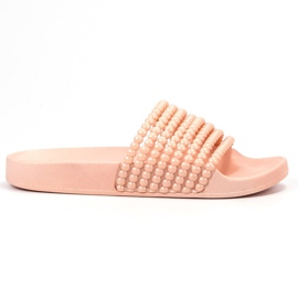 Bestelle Zapatillas de Goma con Cuentas rosa