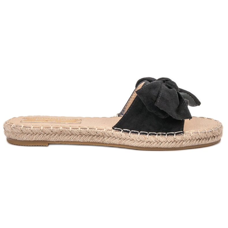 Kayla Pantuflas Con Lazo negro