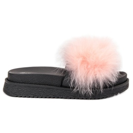 SHELOVET Zapatillas con piel rosa