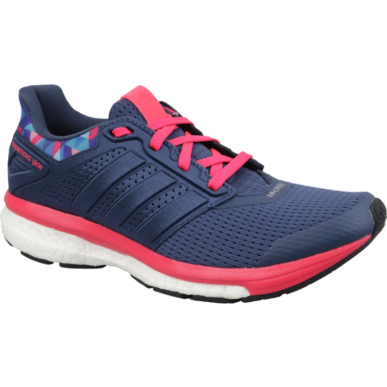 Zapatillas Adidas Supernova Glide 8 Gfx W AQ5059 azul marino