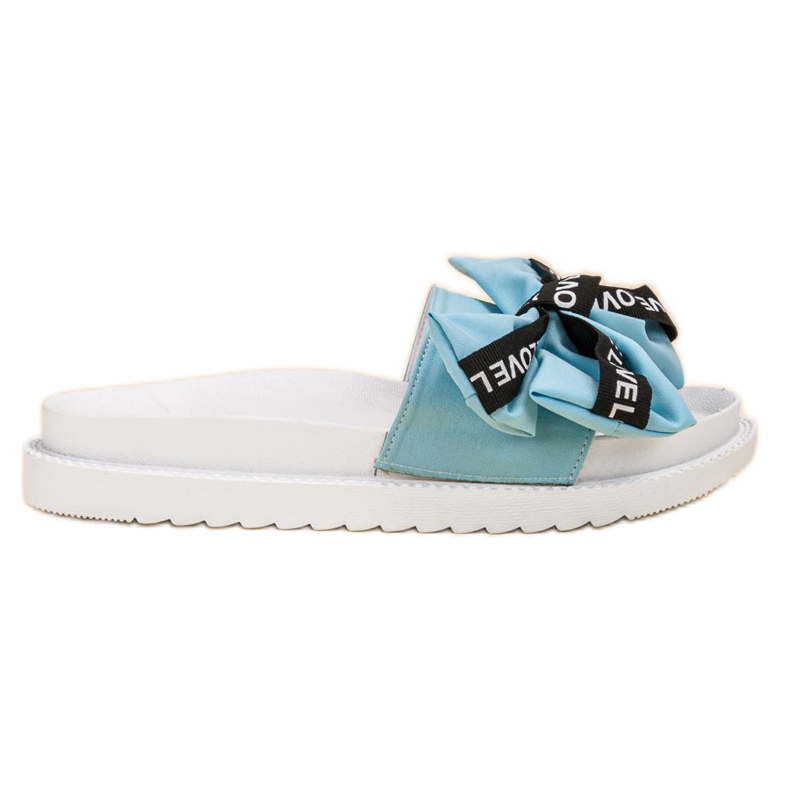 Jumex Pantuflas con lazo de amor azul