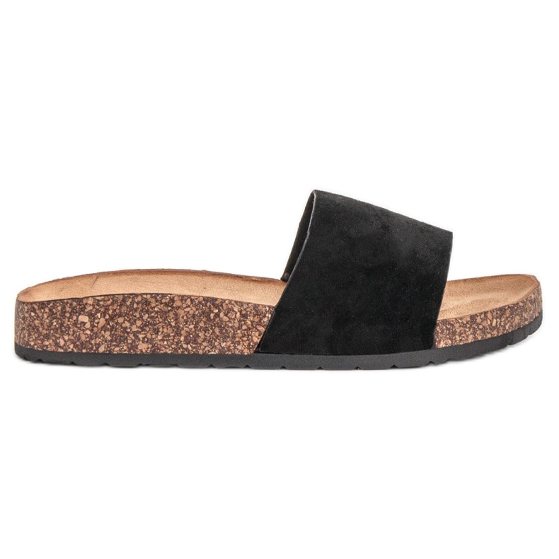 Bello Star Pantuflas Negras Clásicas negro
