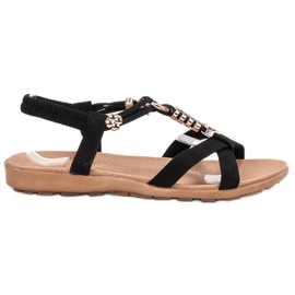 SHELOVET Sandalias negras sin cordones negro