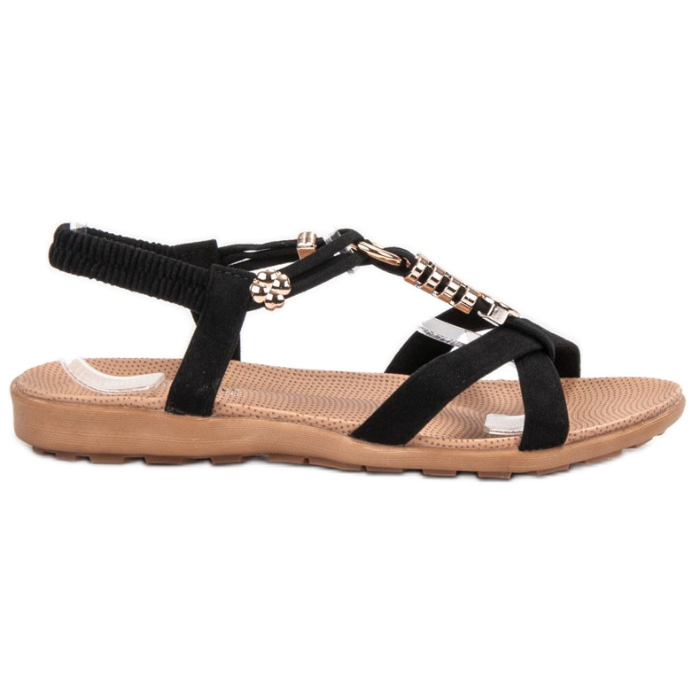 SHELOVET Sandalias negras sin cordones negro