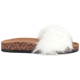 Bona Zapatillas con piel blanco