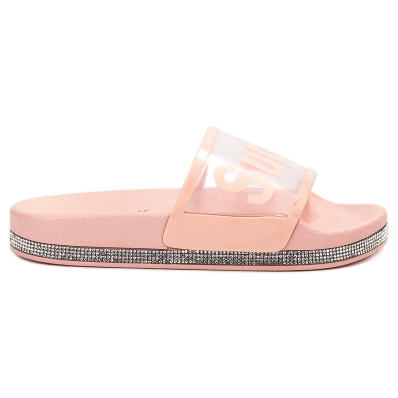 Bona Chanclas transparentes rosado Bona Chanclas transparentes rosado