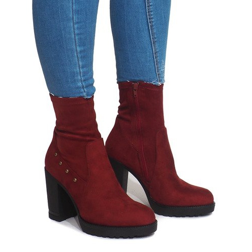 Botas de ante BG-59 Rojo