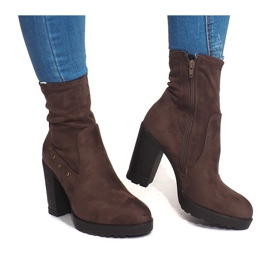 Botas de ante BG-59 Taupe marrón multicolor