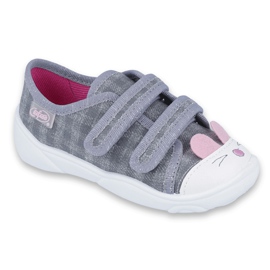 Calzado infantil befado 907P108 rosado gris