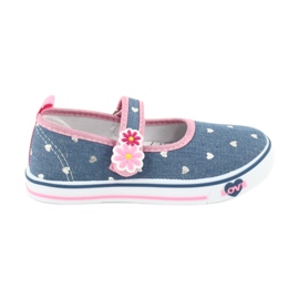 American Club Zapatillas TEN14 con velcro azul rosa gris