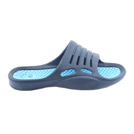 Pantuflas de espuma azul American Club para el agua azul marino