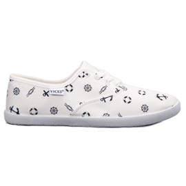 Zapatillas VICES marineras blanco