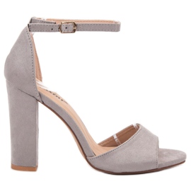 Seastar Sandalias de gamuza en una barra gris