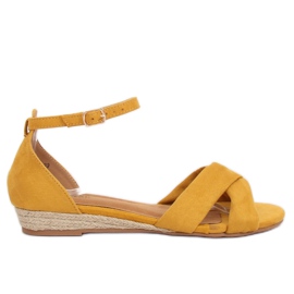 Sandalias alpargatas amarillas 9R121 Amarillo