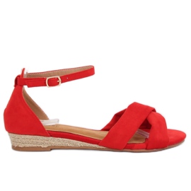 Sandalias alpargatas rojo 9R121 Rojo