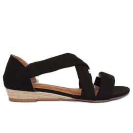Sandalias alpargatas negras 9R72 Negro