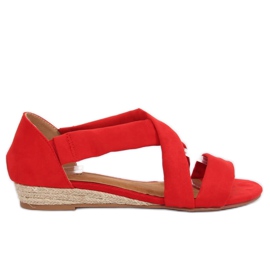 Sandalias alpargatas rojo 9R72 Rojo