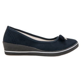 SHELOVET Bombas de cuña azul