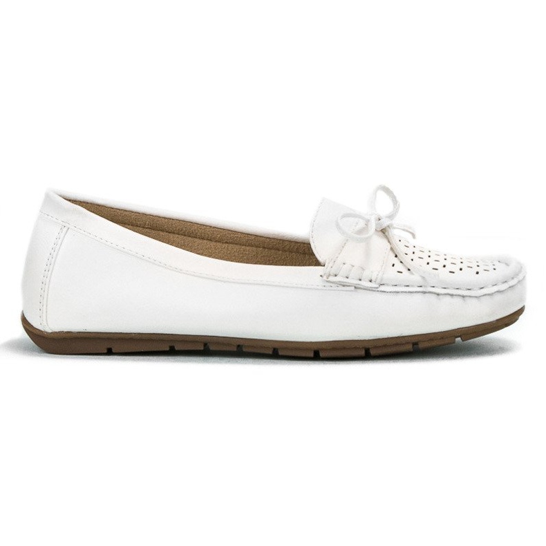 SHELOVET Mocasines casuales blanco
