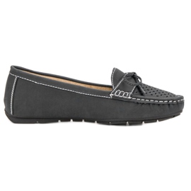 SHELOVET Mocasines casuales gris
