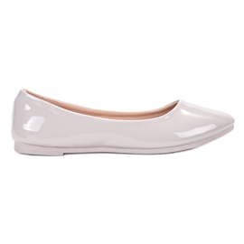 SHELOVET Bailarinas lacadas gris