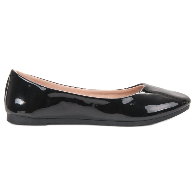 SHELOVET Bailarinas lacadas negro