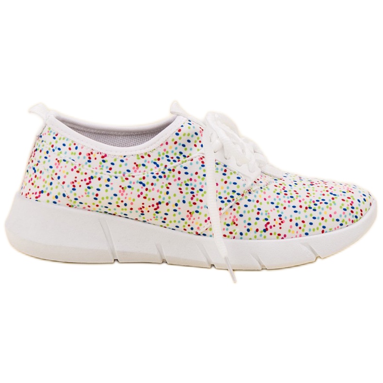 Bona Zapatos deportivos con lunares blanco Bona Zapatos deportivos con lunares blanco