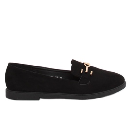 Mocasines negros de mujer 1631-127 Black
