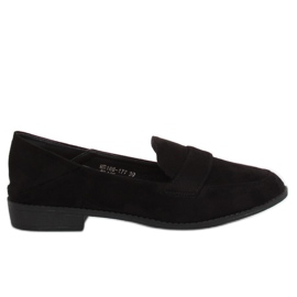 Mocasines negros de mujer MB188-117 Negro