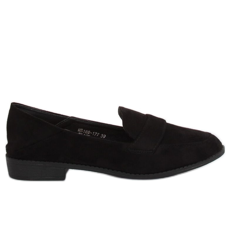Mocasines negros de mujer MB188-117 Negro