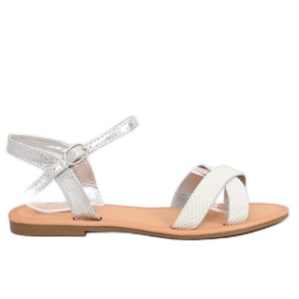 Sandalias de mujer y plateadas WL282 Silver gris