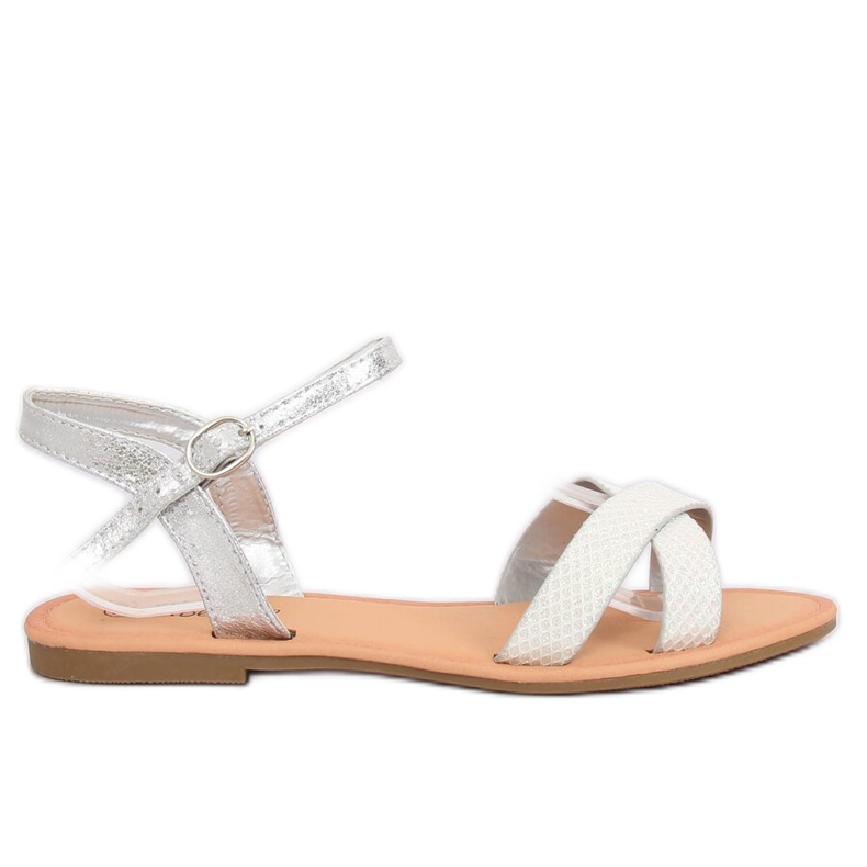 Sandalias de mujer y plateadas WL282 Silver gris