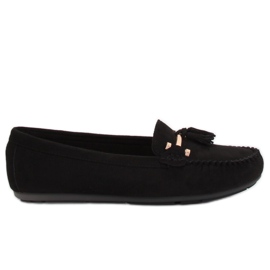 Black Mocasines negros de mujer L7183 Black