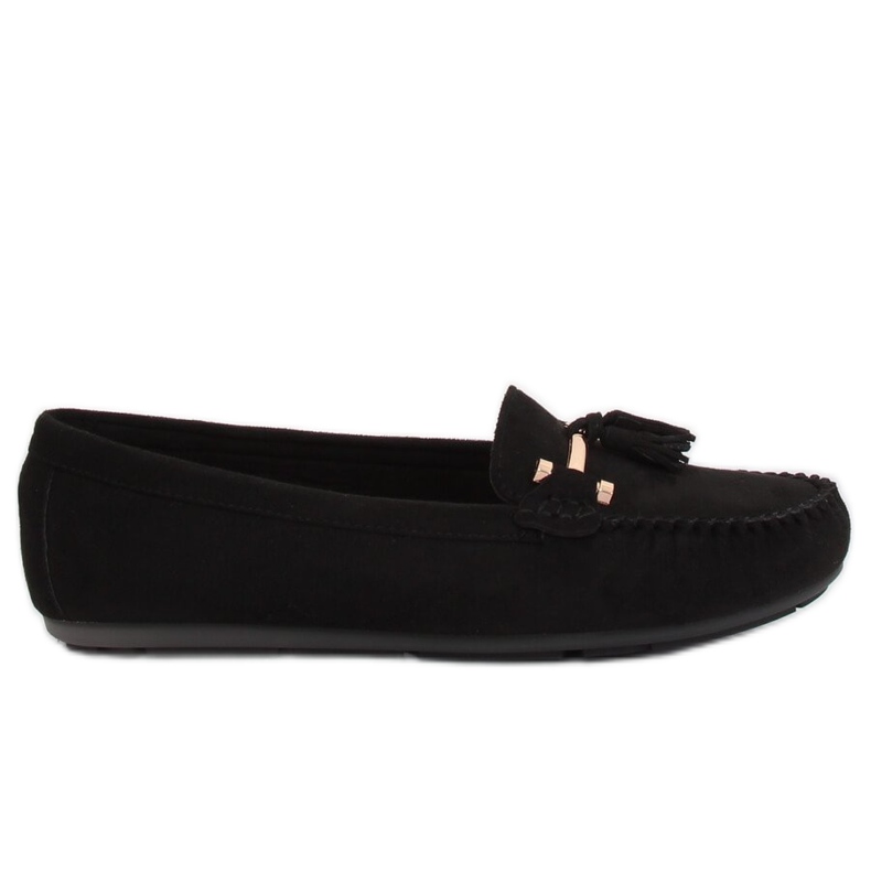 Black Mocasines negros de mujer L7183 Black