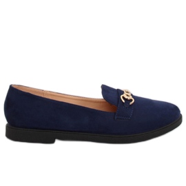 Mocasines de mujer azul marino 1631-123 D. Blue