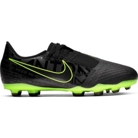 Zapatillas de fútbol Nike Phantom Venom Academy Fg Jr AO0362 007 negro - verde multicolor