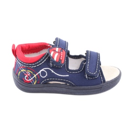 American Club sandalias infantil azul marino TEN36 rojo