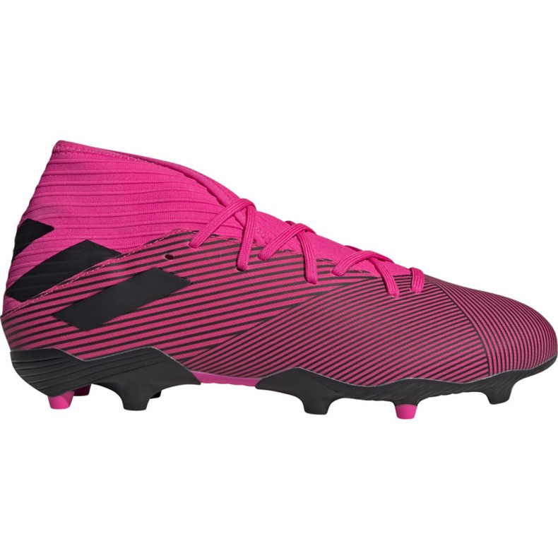 Botas de fútbol adidas Nemeziz 19.3 Fg M F34388 rosa rosado negro