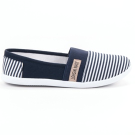 SHELOVET Slipons a rayas azul