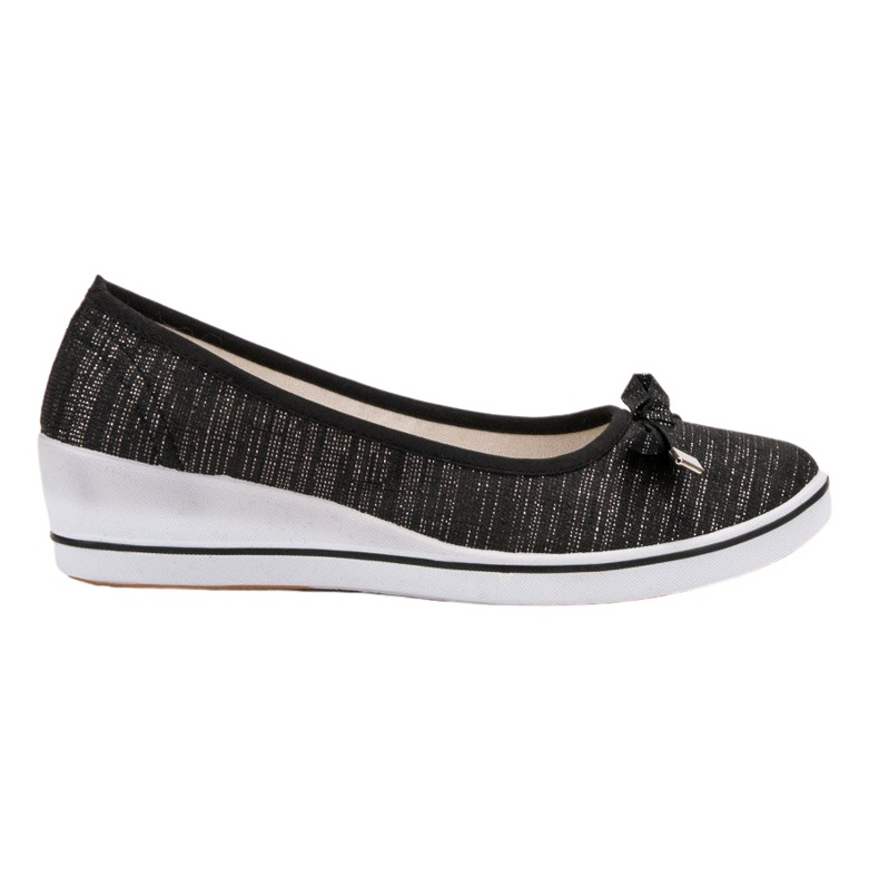 SHELOVET Bailarina de cuña negro